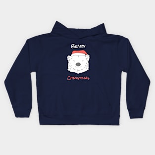 Christmas Icebear Polarbear Kids Hoodie